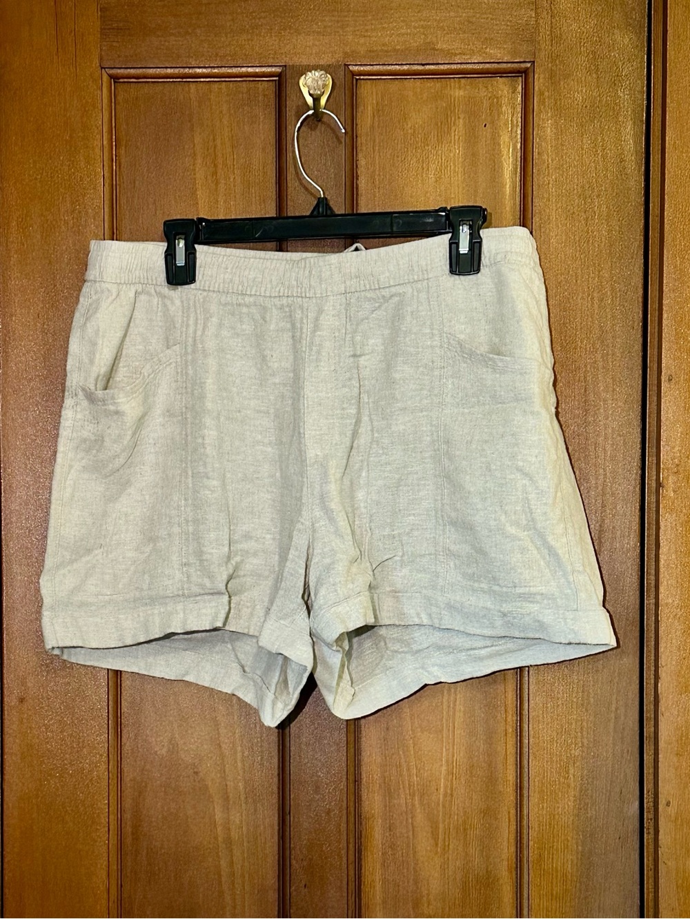 Casual Linen High-Waist Shorts